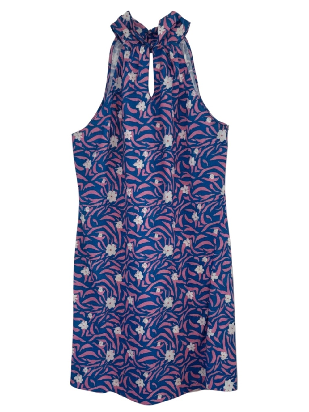 Umgee High Low Dress - Blue & Pink Floral
